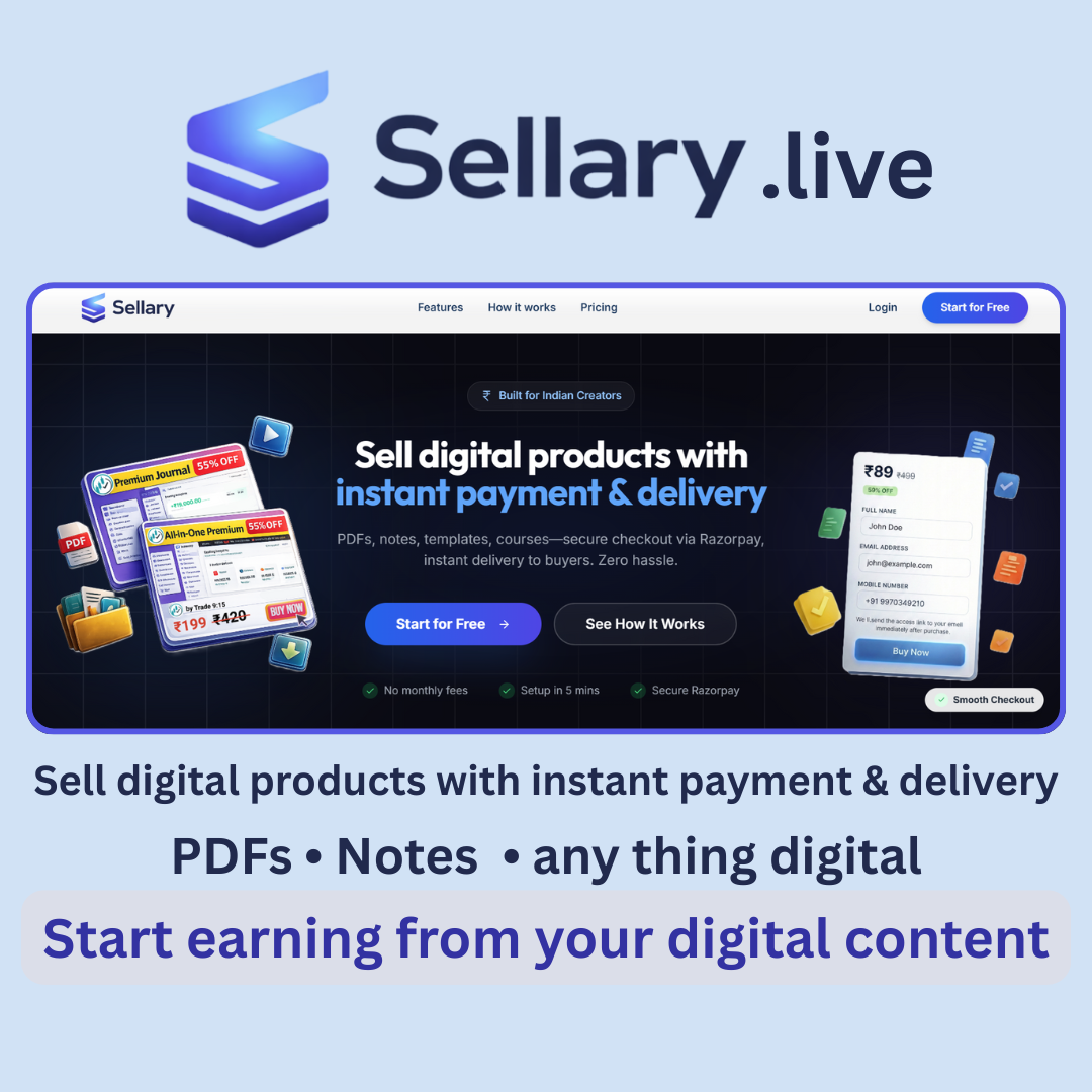 Sellary — Creator Commerce SaaS Platform 2026